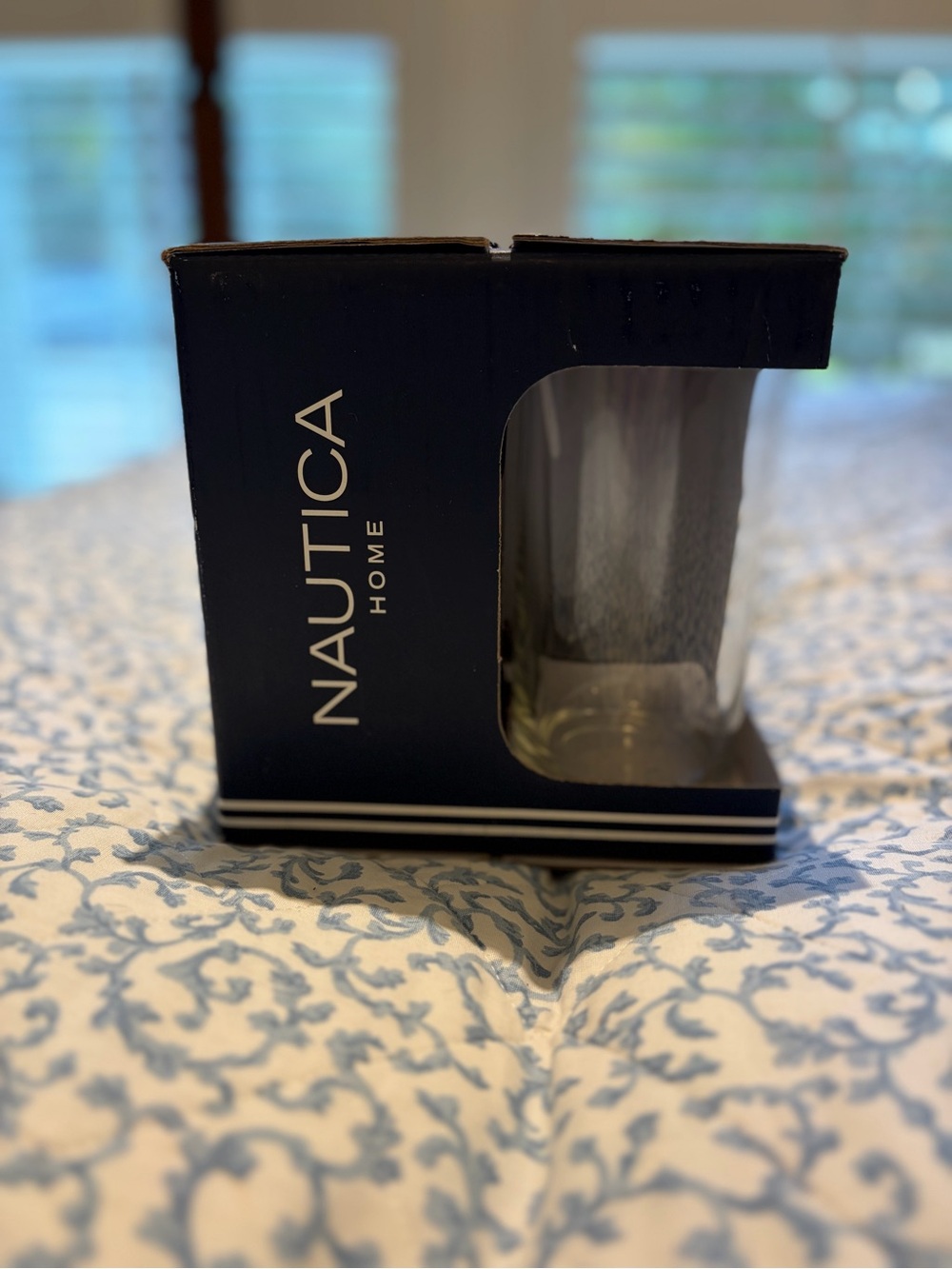 Nautica Home Set of 4 Clear Drinking Glasses 16.3 oz